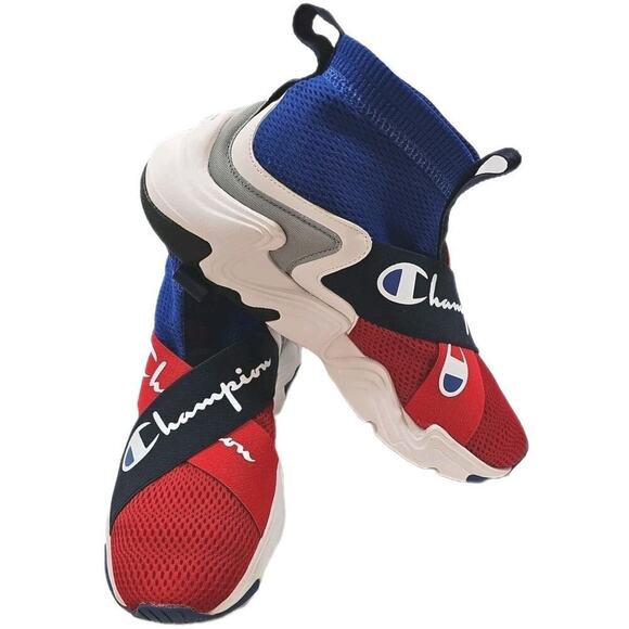 Champion ~Men\'s Size 8.5M~ Blue & Red High Top Shoes. main image 8
